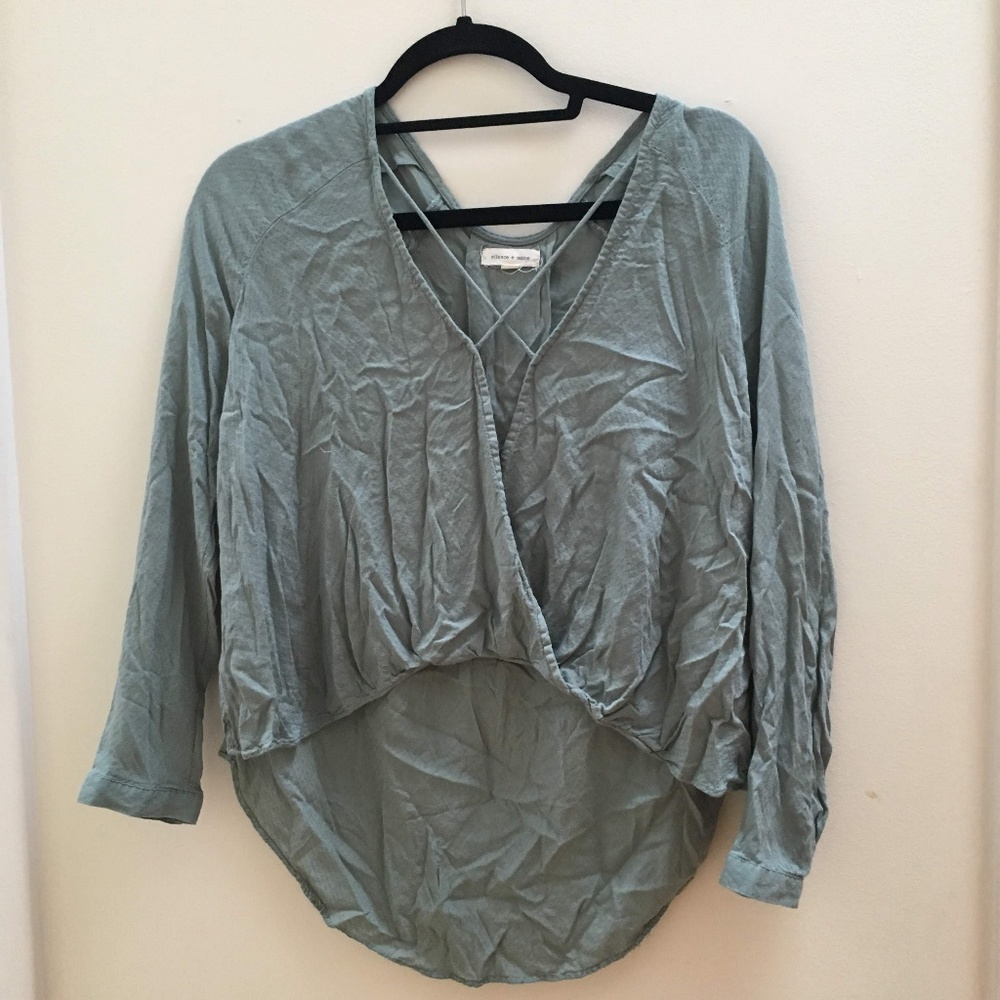 UO silence + noise surplice top